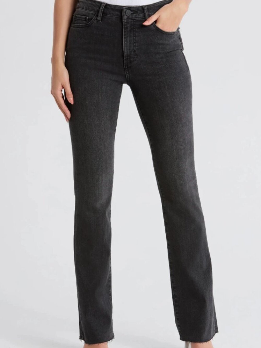 FRAME Denim Washed Gray Le Mini Boot Jeans Size 27